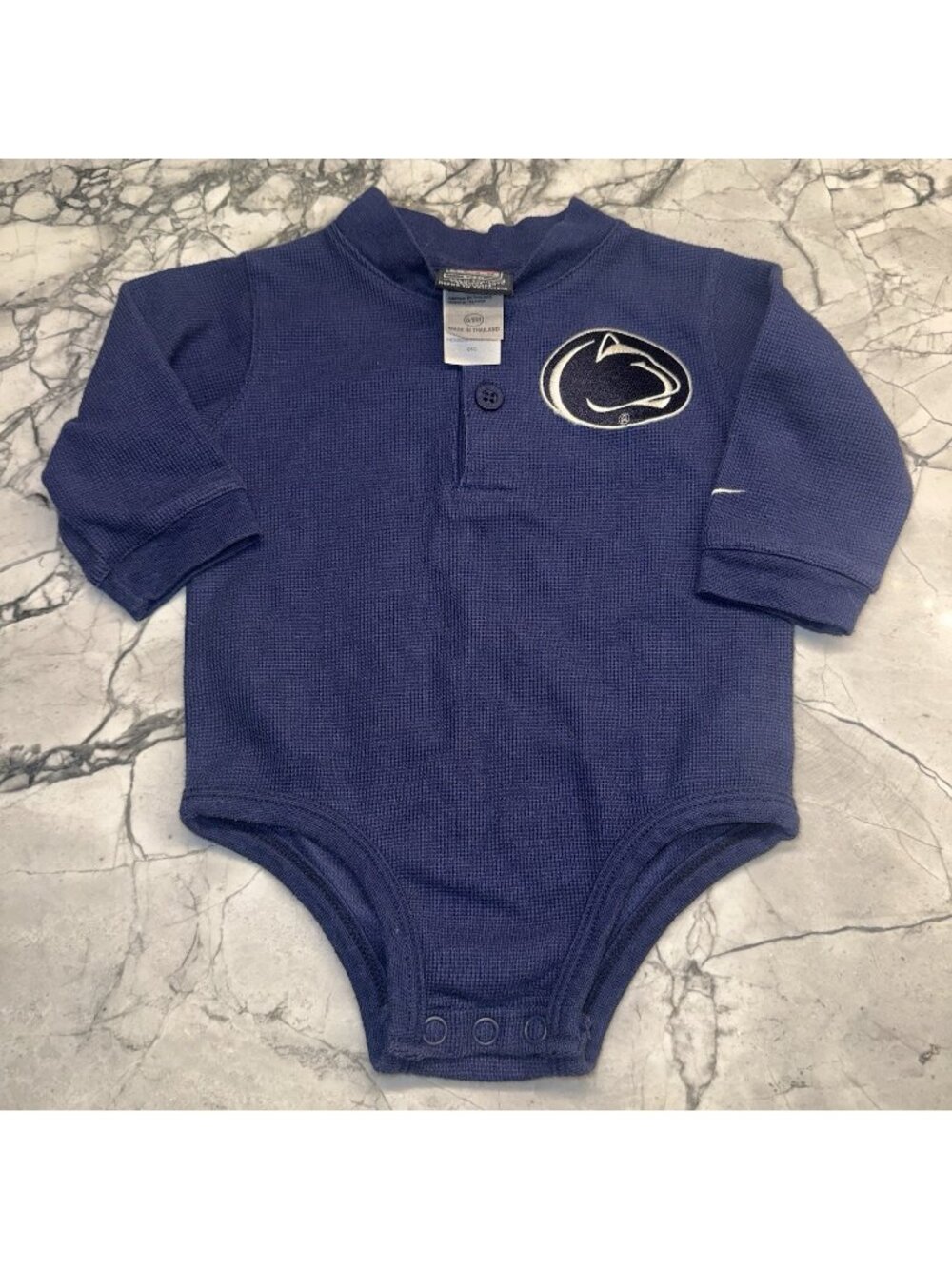VTG Nike 6-9 Months Baby Bodysuit Henley Penn State Nittany Lions